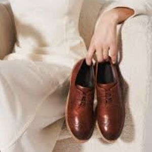 Ecco Women's Burgundy Leather Moccasins